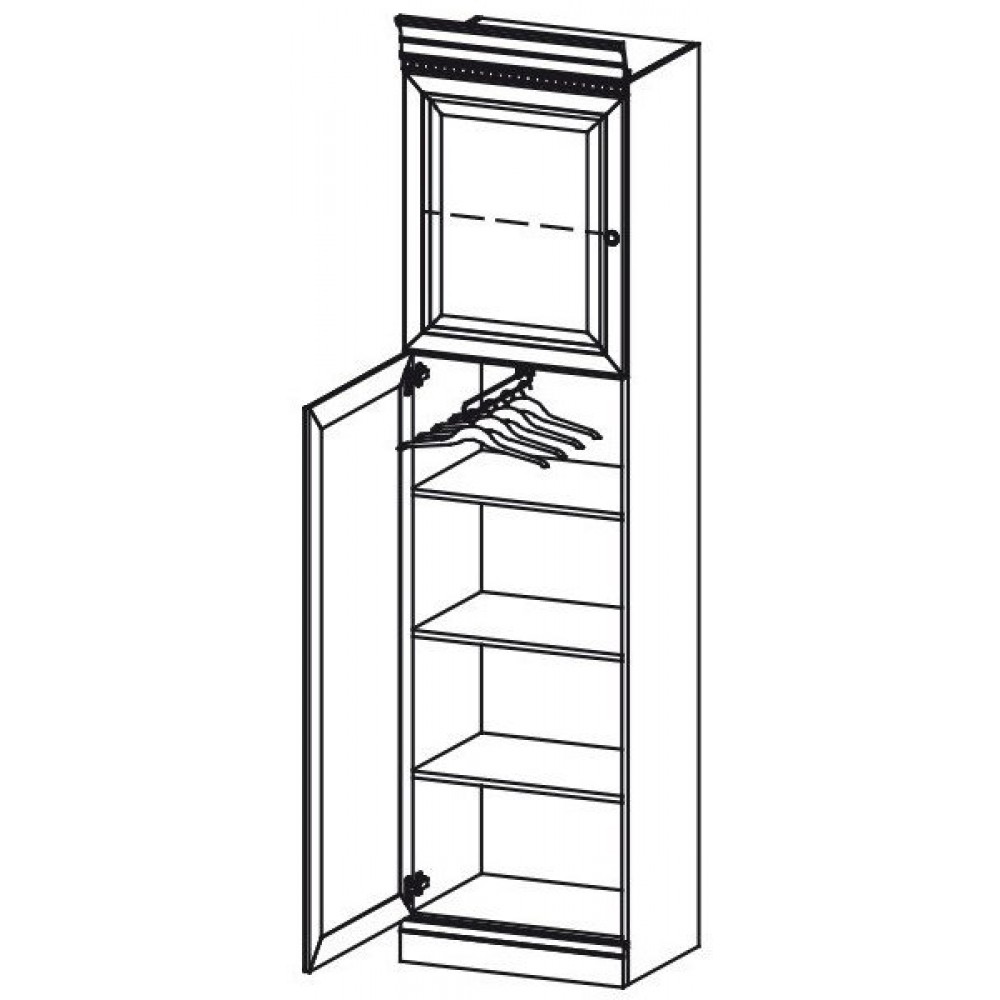 Γκαρνταρόμπα Avila 60.2x46.2x242.3