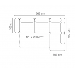 Γωνιακός καναπές Coral-Δεξιά