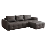 Γωνιακός καναπές Marten-Γκρι - Καφέ 238x150x88