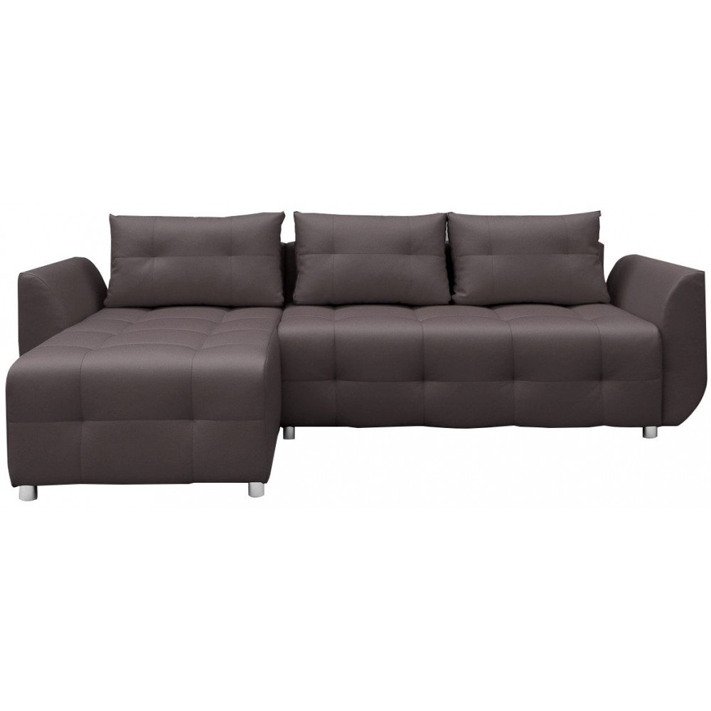 Γωνιακός καναπές Marten-Γκρι - Καφέ 238x150x88