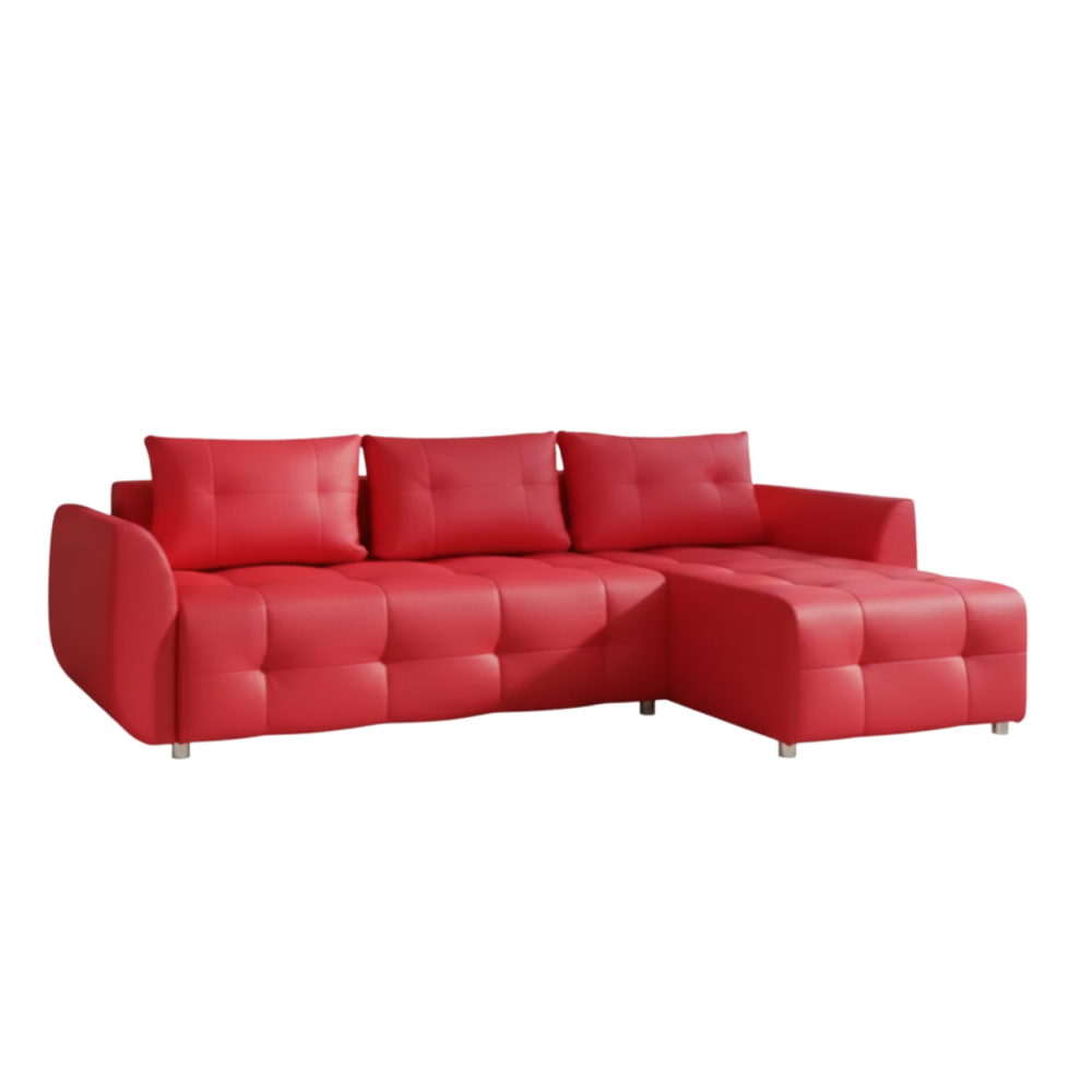 Γωνιακός καναπές Marten-Κόκκινο 238x150x88