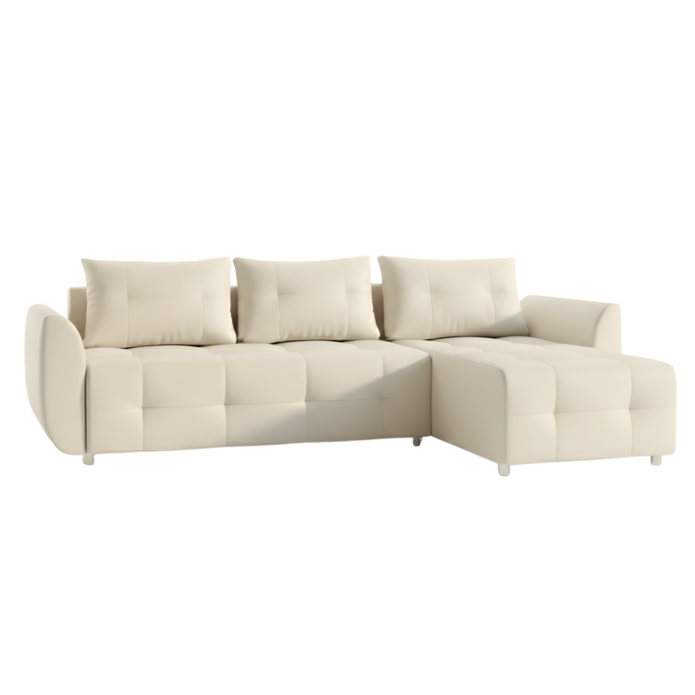 Γωνιακός καναπές Marten-Κρεμ 238x150x88