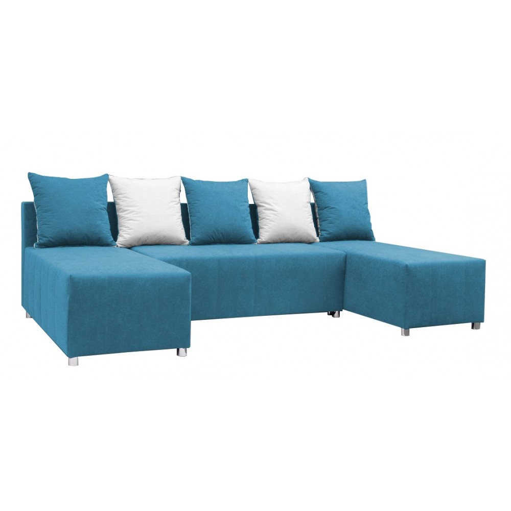 Γωνιακός καναπές Felipe-Γαλάζιο 253x145x85