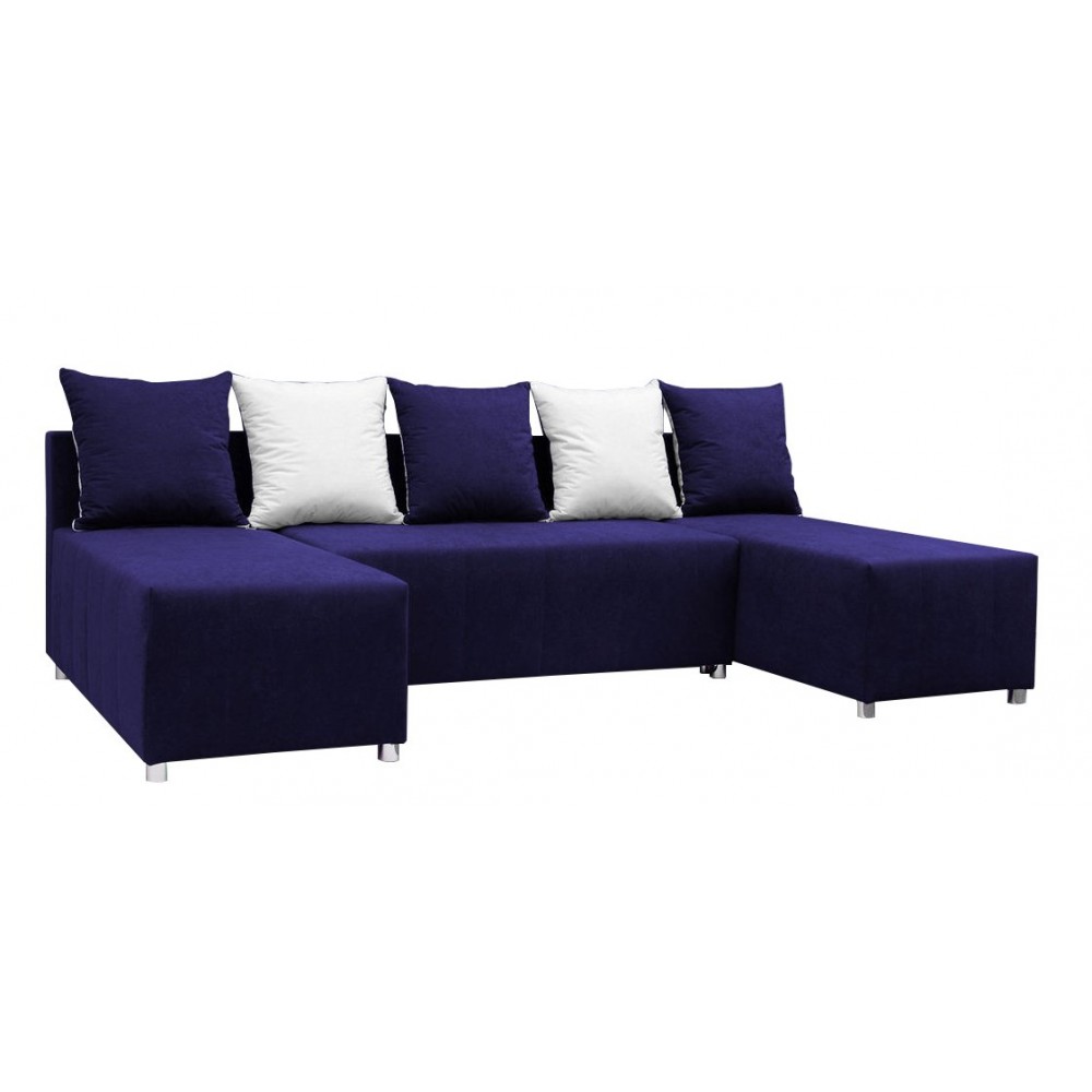 Γωνιακός καναπές Felipe-Μπλε 253x145x85