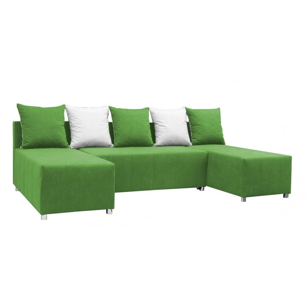 Γωνιακός καναπές Felipe-Πράσινο 253x145x85
