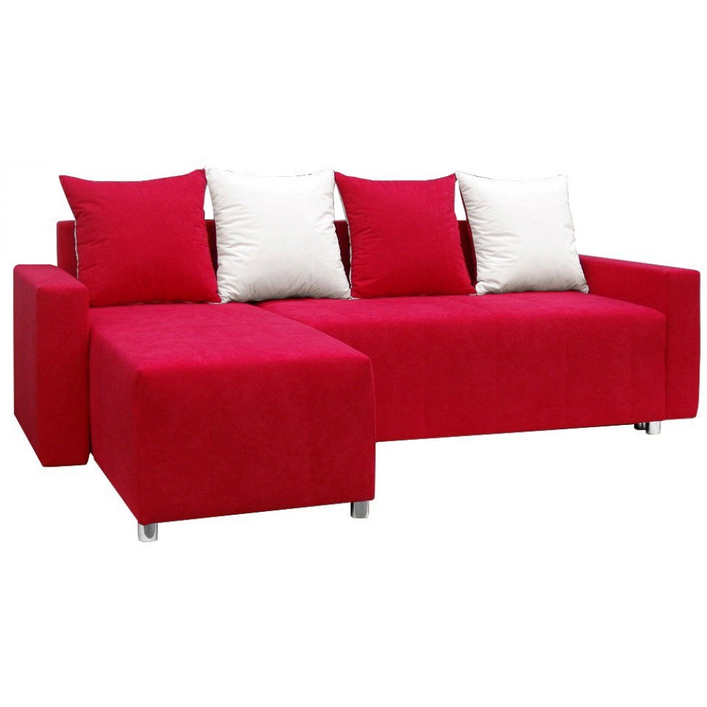 Γωνιακός καναπές Odette-Κόκκινο 222x145x85
