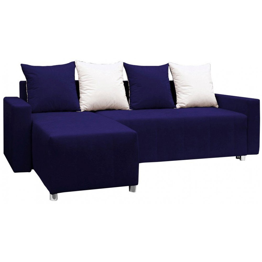 Γωνιακός καναπές Odette-Μπλε 222x145x85