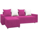 Γωνιακός καναπές Odette-Ροζ 222x145x85