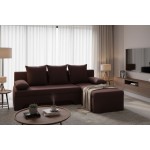 Γωνιακός καναπές Lamor-Καφέ 191x142x70