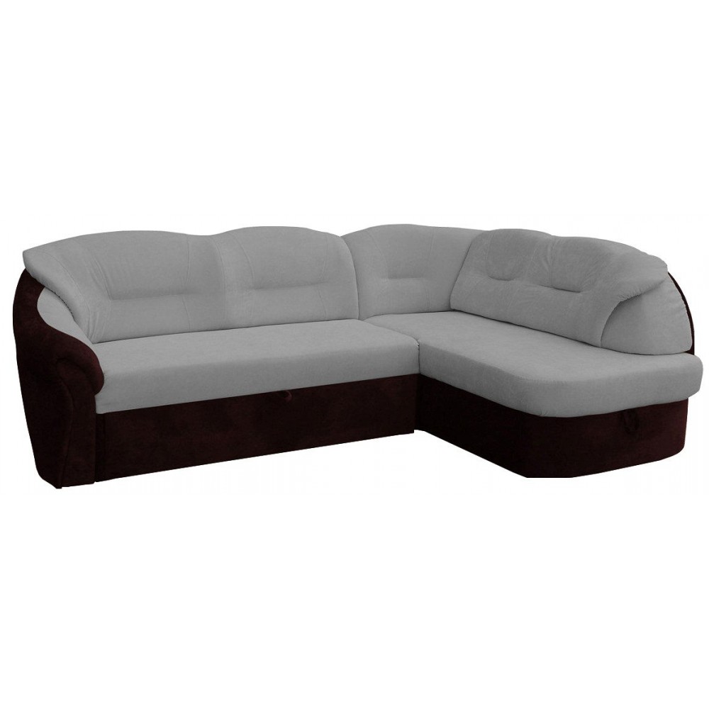 Γωνιακός καναπές Audrey-Δεξιά-Γκρι Ανοιχτό 220x160x85
