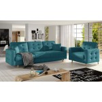 Σετ σαλονιού Amelion-Πετρολ 250x162x87