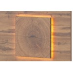 Κομοδίνο Ludost κρεμαστό-Φυσικό - Γκρι-Αριστερά