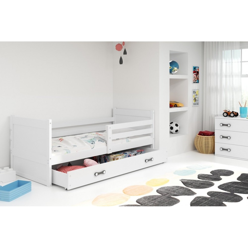 Κρεβάτι Riccon-Λευκό-200 x 90 205x97x73