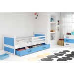 Κρεβάτι Riccon-Λευκό - Μπλε-200 x 90 205x97x73