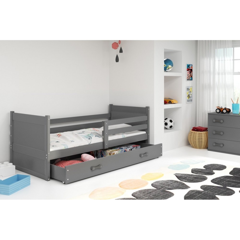 Κρεβάτι Riccon-Γραφίτης-200 x 90 205x97x73
