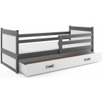 Κρεβάτι Riccon-Γραφίτης - Λευκό-200 x 90 205x97x73
