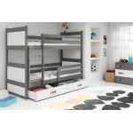 Κουκέτα Riccon-Γραφίτης - Λευκό-200 x 90 206x97x154