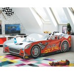 Παιδικό Κρεβάτι Racer-Κόκκινο 83x166x50