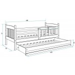 Παιδικό Κρεβάτι Dorian II 196x87x77