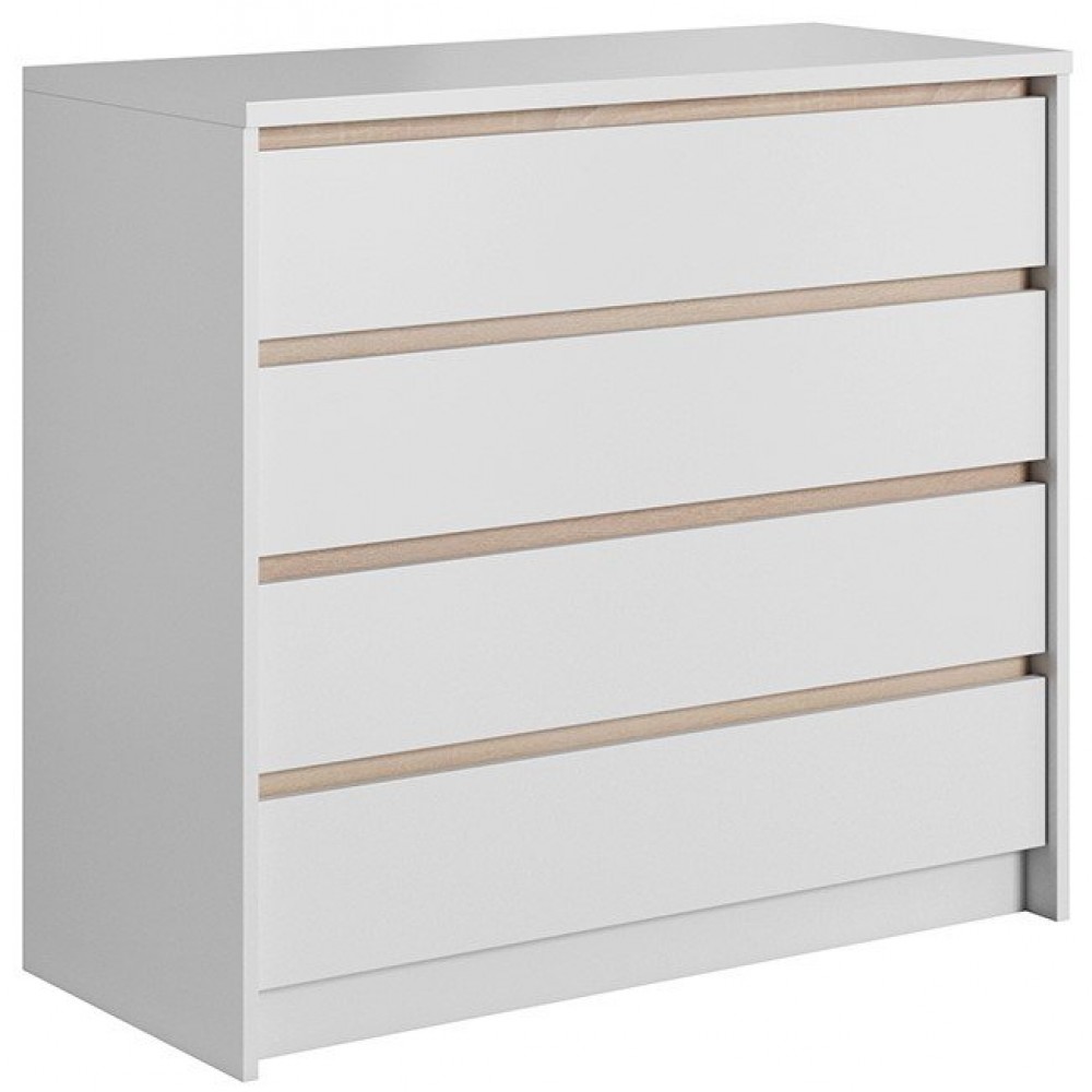 Συρταριέρα Sherio-Φυσικό-Λευκό