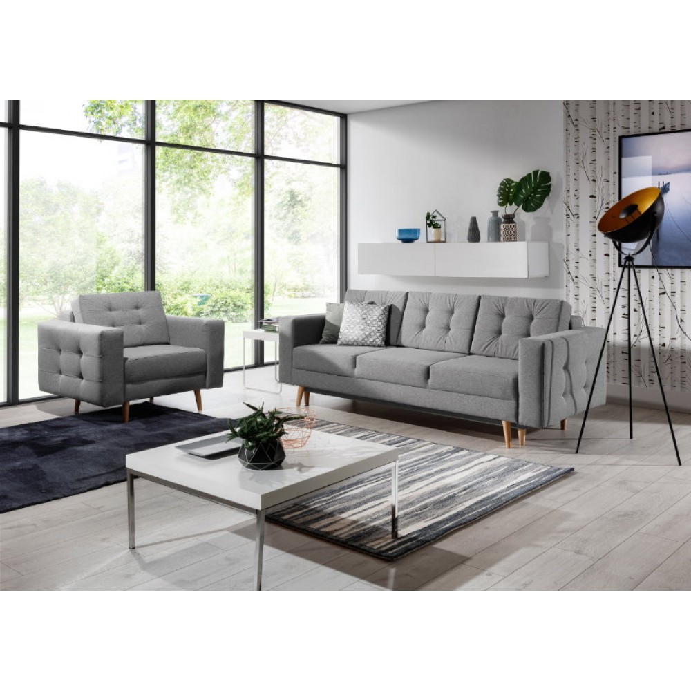 Σετ σαλονιού Amelion-Γκρι 250x162x87