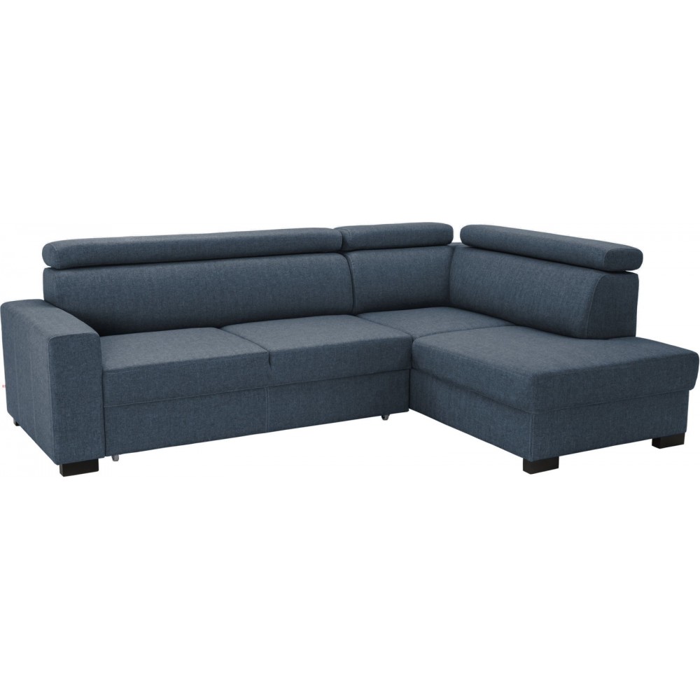 Γωνιακός καναπές Milton-Αριστερή-Μπλε - Γκρι