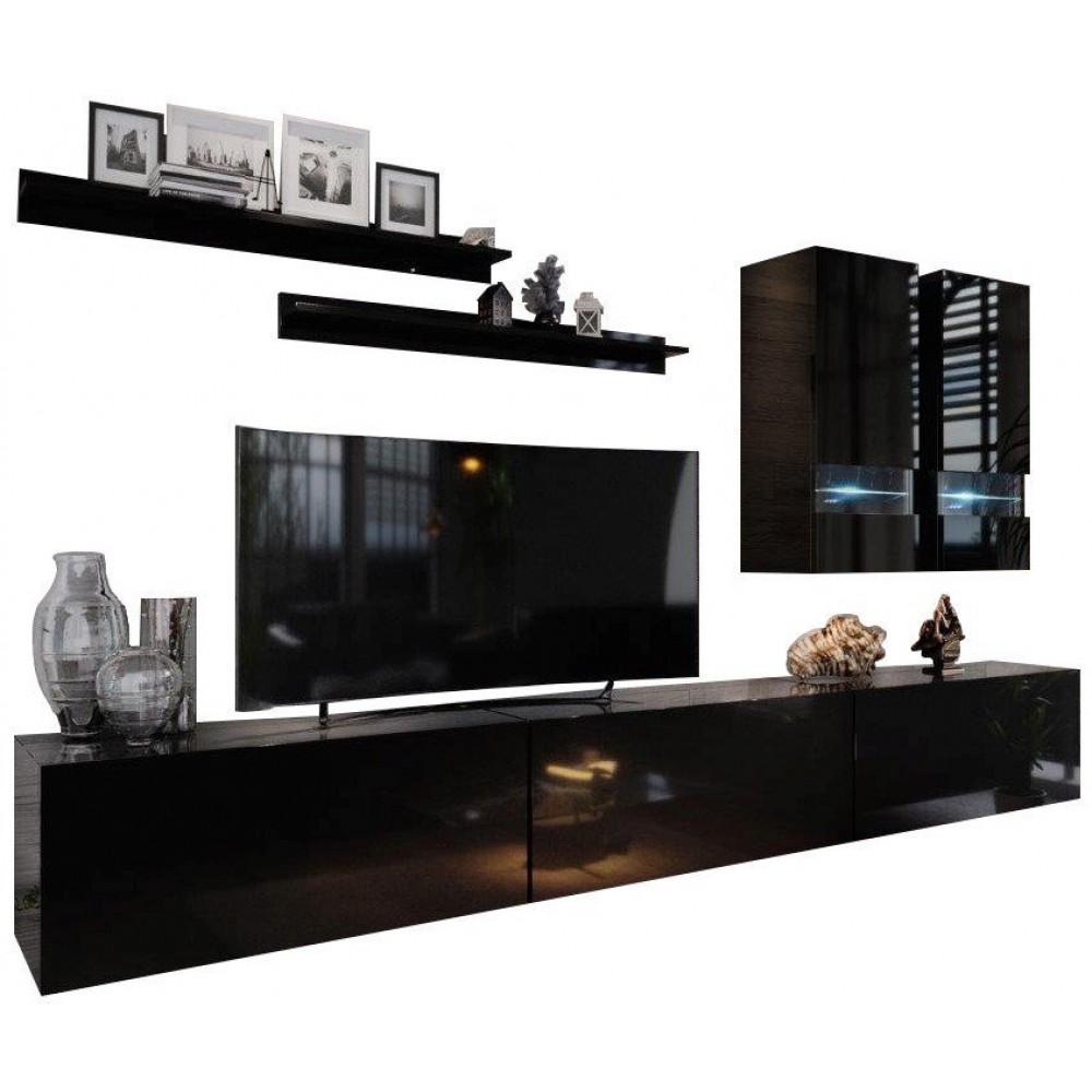 Σύνθεση σαλονιού Asco-Μαύρο