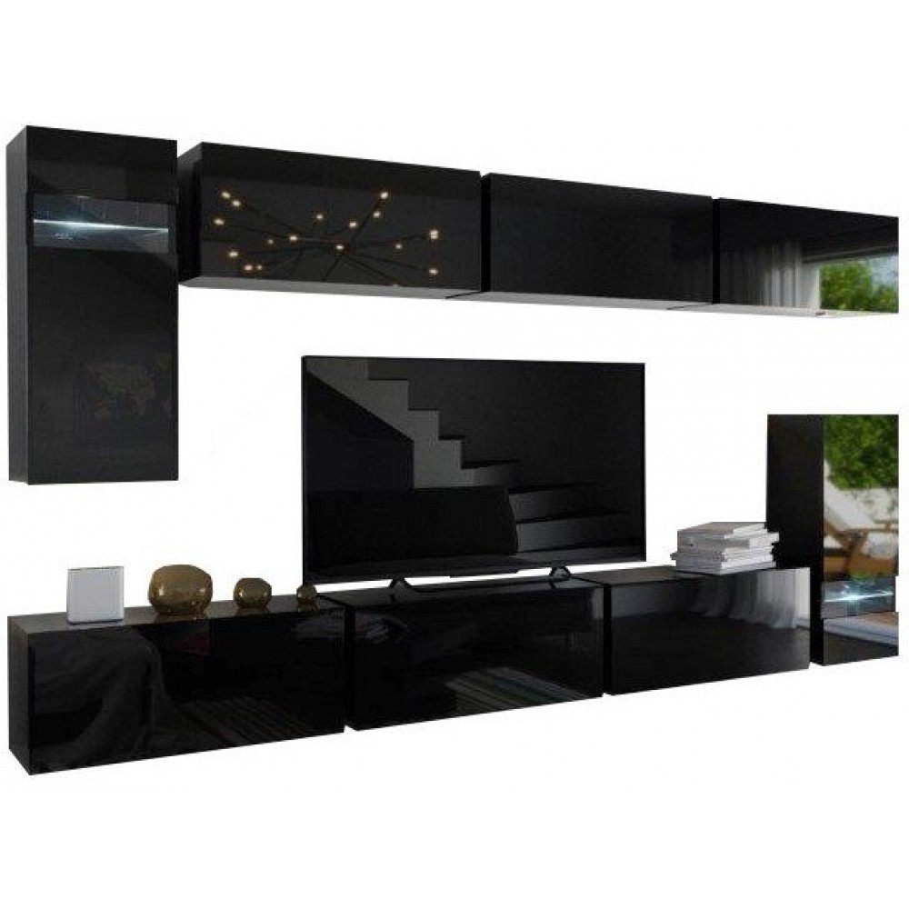 Σύνθεση σαλονιού Rellor-Μαύρο