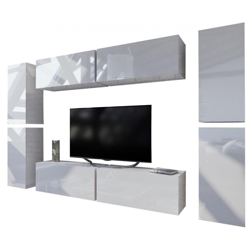 Σύνθεση σαλονιού Sarlot-Λευκό