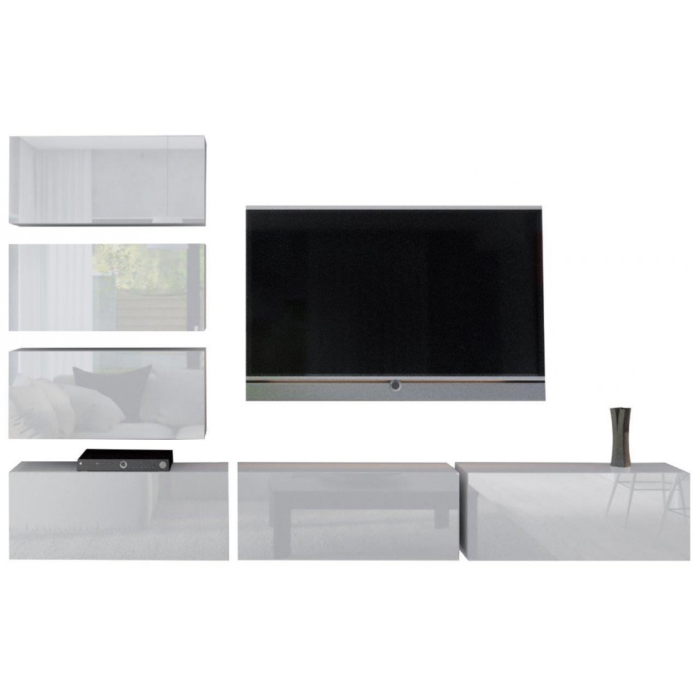 Σύνθεση σαλονιού Malcon-Λευκό