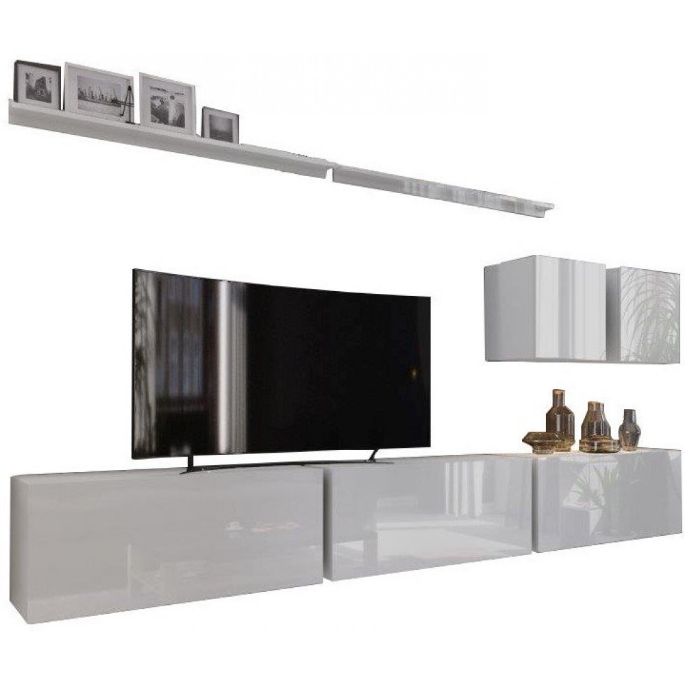 Σύνθεση σαλονιού Davito-Λευκό