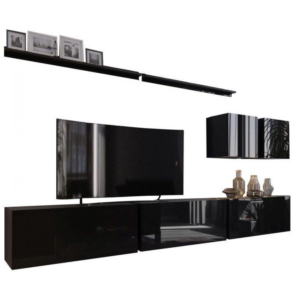 Σύνθεση σαλονιού Davito-Μαύρο