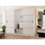 Ντουλάπα Vista-Μήκος: 250 εκ.-Λευκό