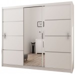 Ντουλάπα Vista-Μήκος: 250 εκ.-Λευκό