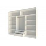 Ντουλάπα Vista-Μήκος: 250 εκ.-Λευκό