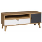 Έπιπλο τηλεόρασης Memone-Φυσικό - Γκρι