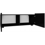 Έπιπλο τηλεόρασης Calabrini-Μαύρο-Μήκος: 100 εκ.