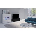 Έπιπλο τηλεόρασης Calabrini-Μαύρο-Μήκος: 100 εκ.