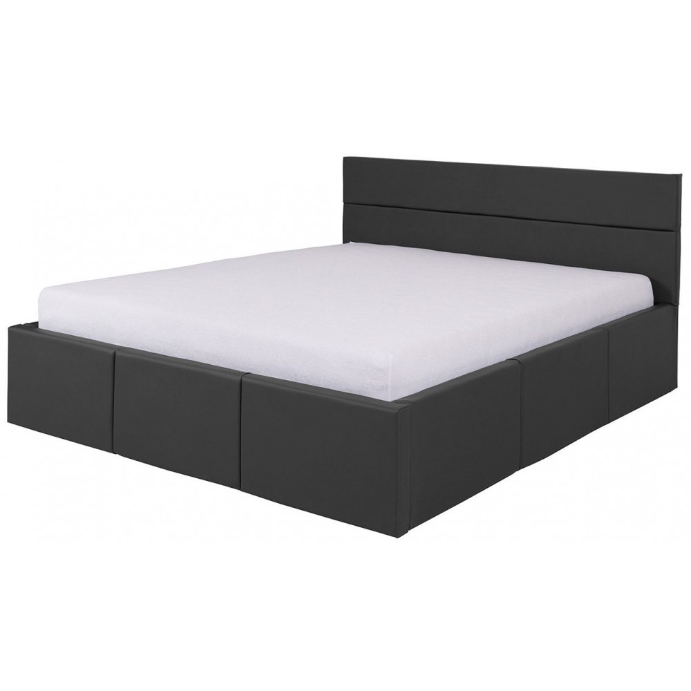 Επενδυμένο κρεβάτι Calabrini-Γραφίτης