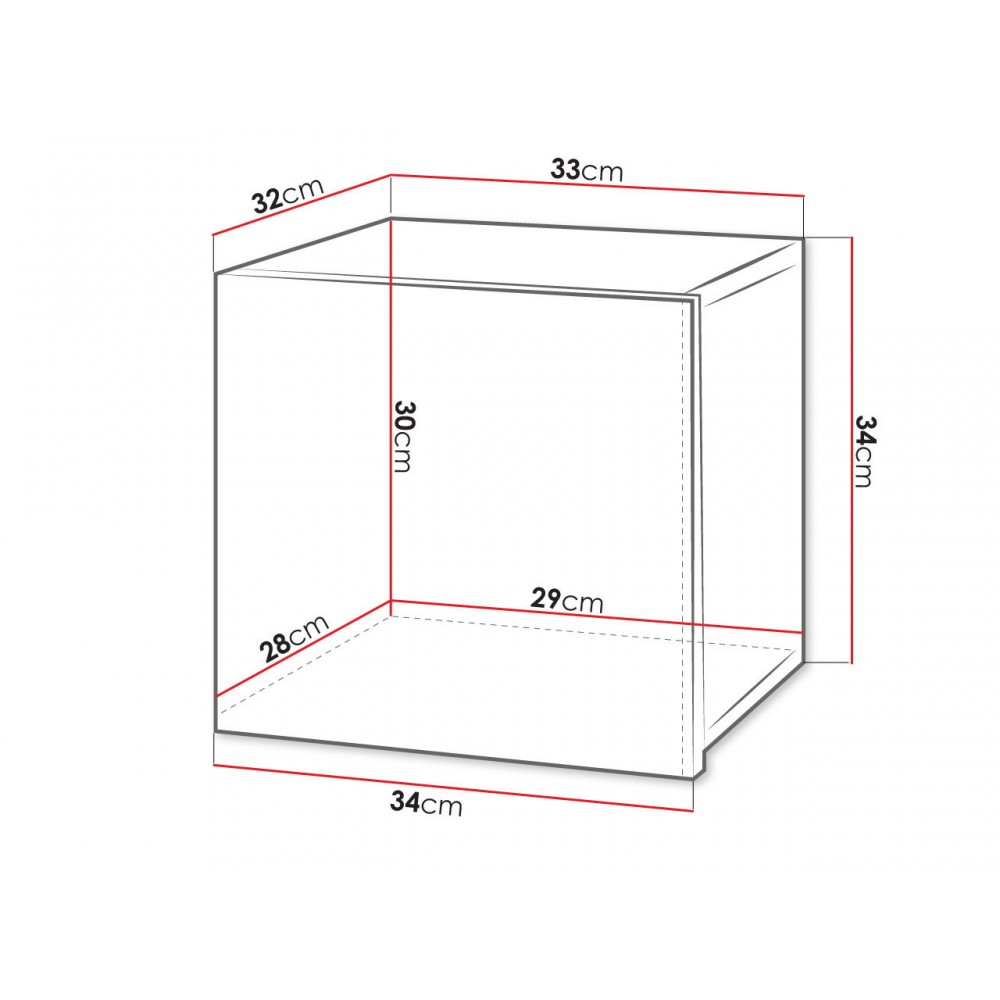 Κρεμαστό ντουλάπι Calabrini mini 34x32x34