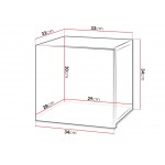 Κρεμαστό ντουλάπι Calabrini mini-Φυσικό