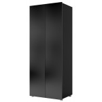 Ντουλάπα Calabrini δίφυλλη-Μαύρο