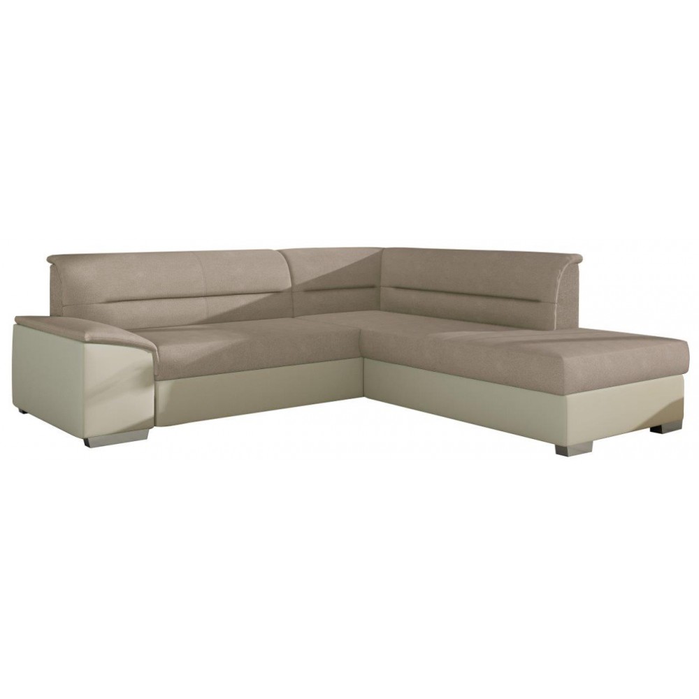 Γωνιακός καναπές Versus-Μπεζ-Δεξιά