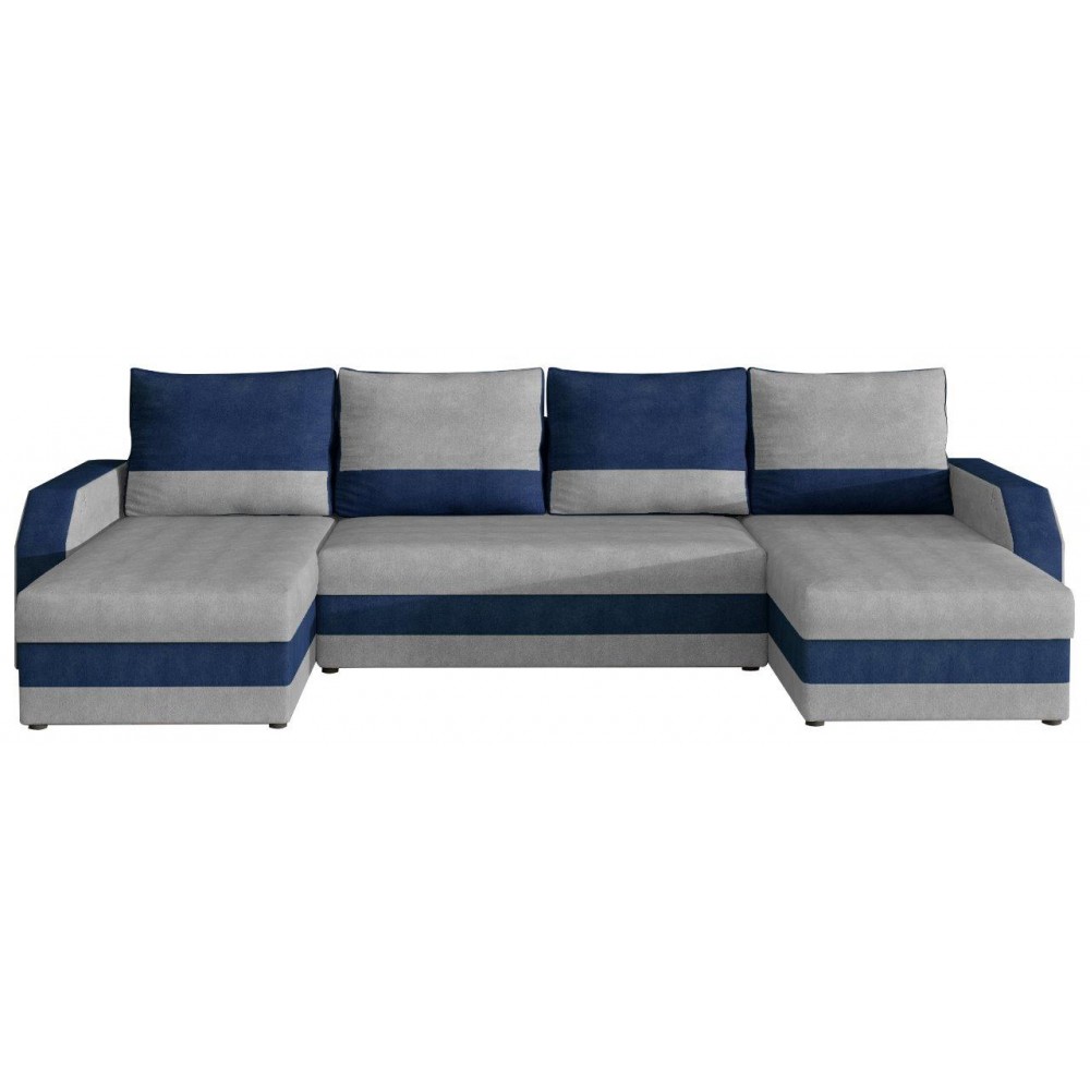 Γωνιακός καναπές Marta-Γκρι - Μπλε