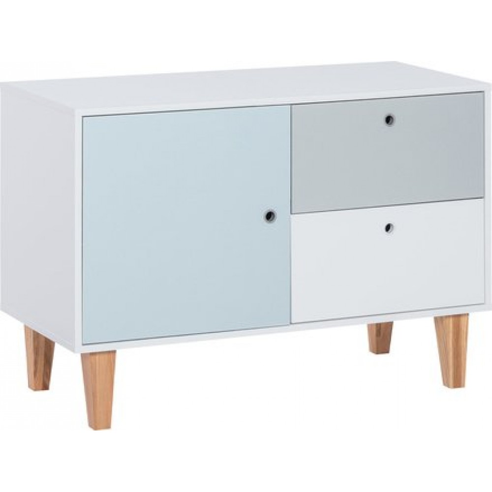 Χαμηλός μπουφές Concept-Γαλάζιο