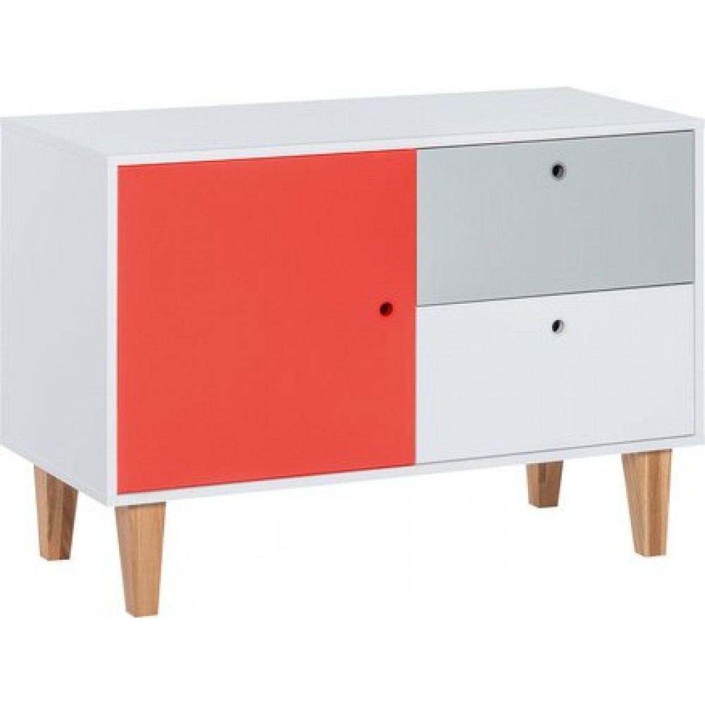 Χαμηλός μπουφές Concept-Κόκκινο