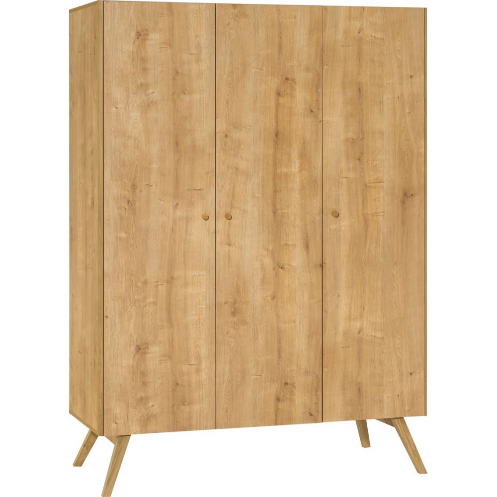 Ντουλάπα Nature τρίφυλλη-Φυσικό