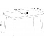 Τραπέζι Molto επεκτεινόμενο-Leuko