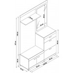 Έπιπλο εισόδου Scarlet