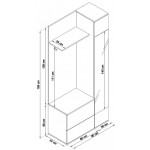 Έπιπλο εισόδου Germa 90x34x195